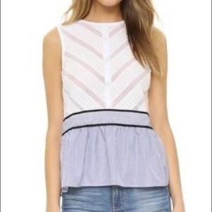 English factory sleeveless top